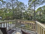 Private Balcony Deck off Bedroom at 11 Beachside Drive